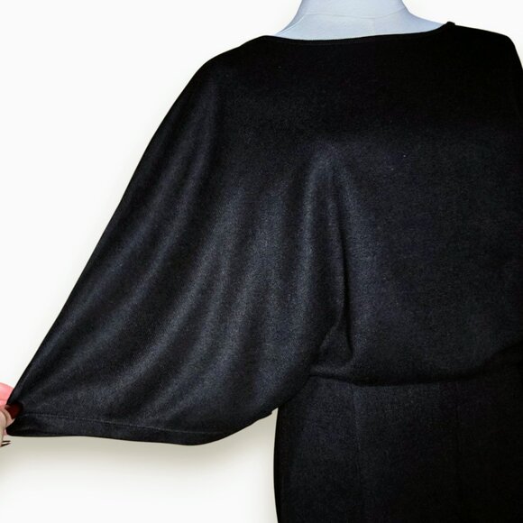 HALARA Black Batwing Sleeve Wide Leg Jumpsuit NWT - Picture 8 of 12